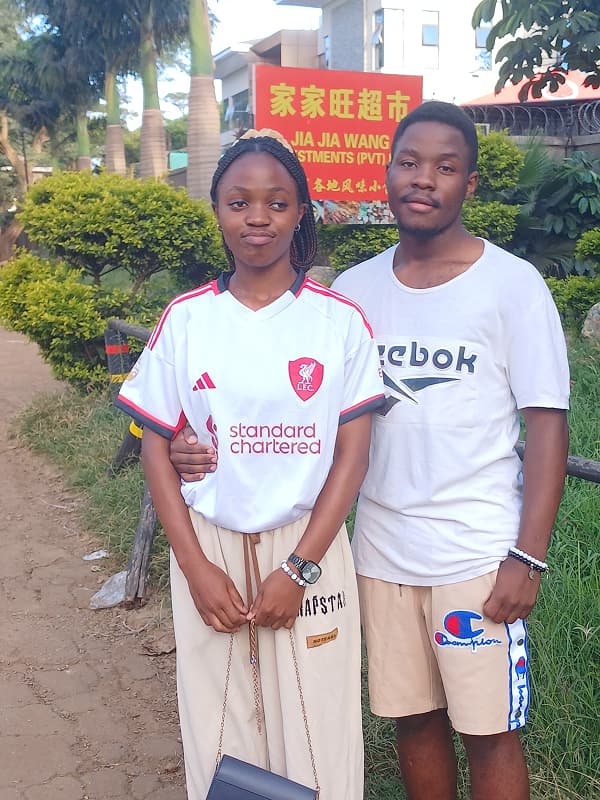 Tino and his girlfriend